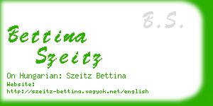 bettina szeitz business card